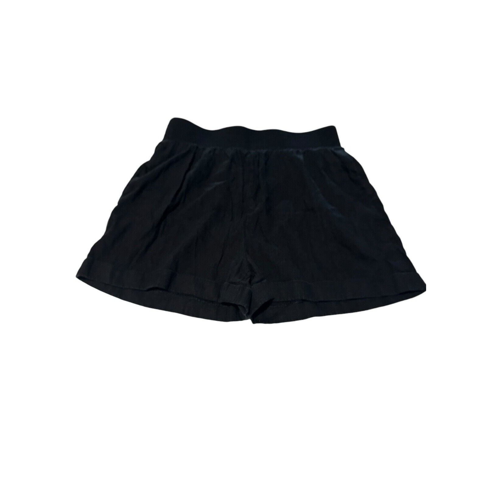 Anthropologie Gianni Bini Size Medium Linen Blend Black Cuffed Stretch #Op13-1